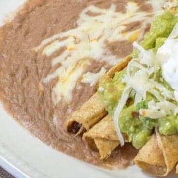 Chicken Flauta Plate