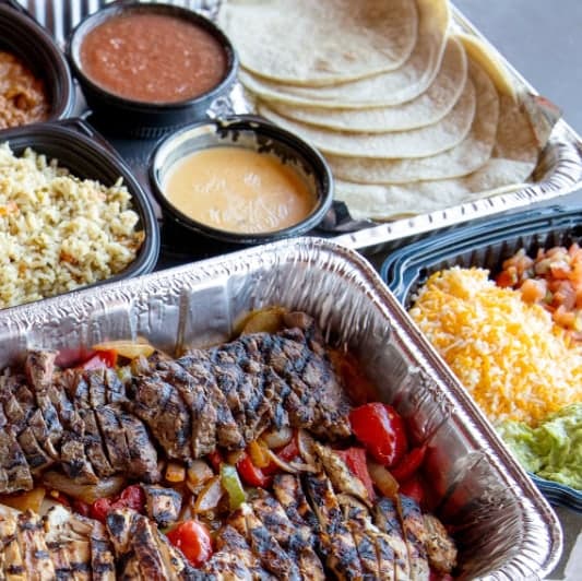 Combo Halal Chicken & Steak Fajita Bar