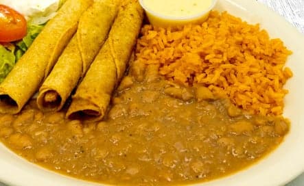 Ground Beef Flauta Plate